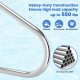 Close-up of the 316 stainless steel swimming pool handrail, showcasing its heavy-duty construction and rustproof design.